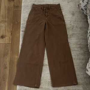 American Eagle Outfitters Brown Wide Leg Pants